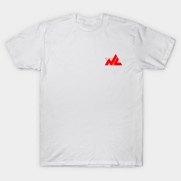 NL Red Solid T-Shirt by NickLevitskyLLC